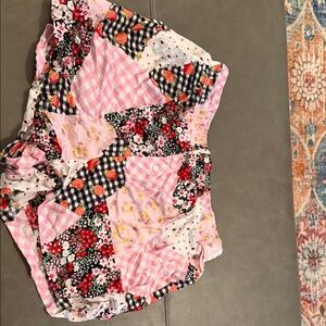 Victoria's Secret Pink Floral Patchwork Pajama Shorts